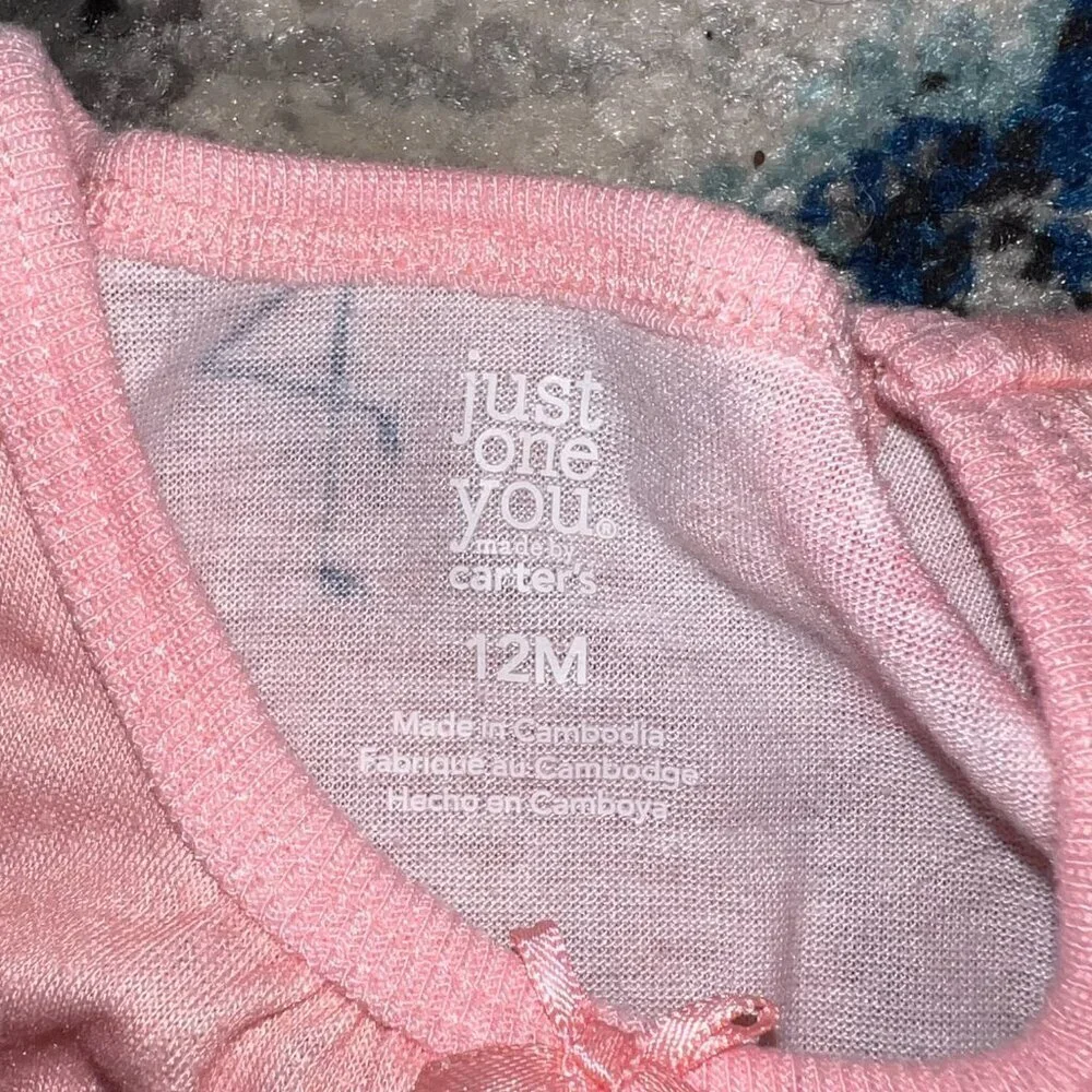 Carter's Girl Pajama Set Bundle Size 12 Months